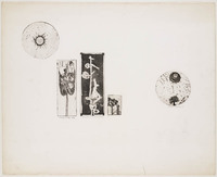 KG 1985 007
<br/>
Blad met vijf etsen
<br/>
<em>Huismans, Sipke (1938)</em>